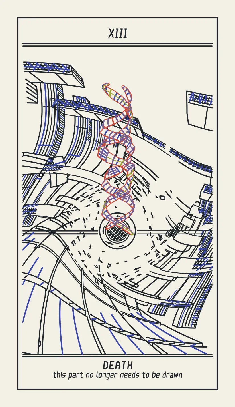 XIII Death, pocket size, with the phrase “this part no longer needs to be drawn” under the name